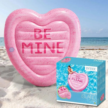 Candy Heart Island Float Mat