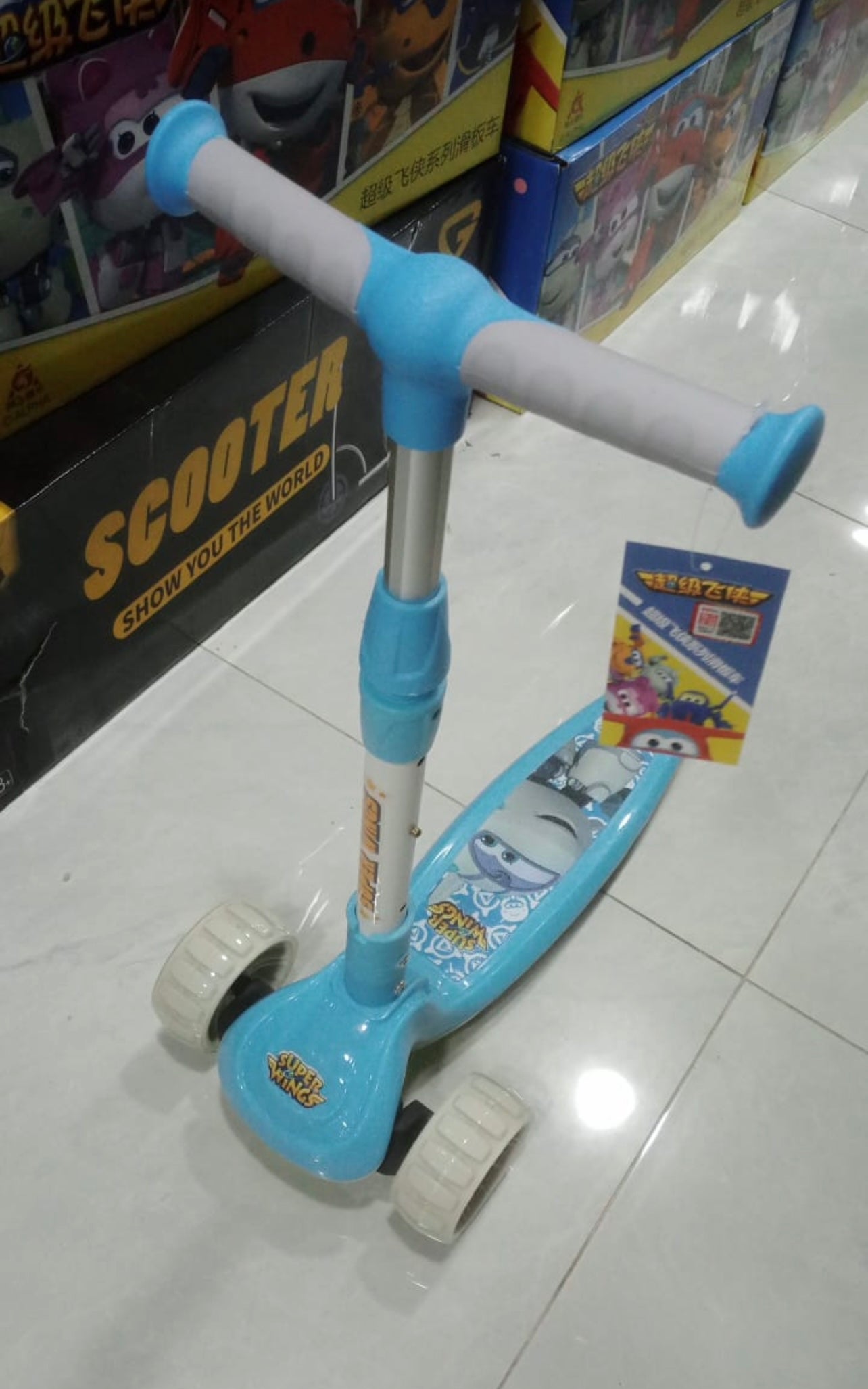 scooter with light and music