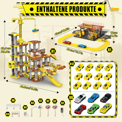 Car Park for Children, Pack of 203 Parking Garage