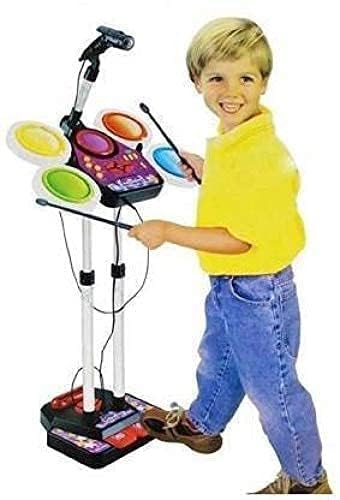 Kids Drum Set with Mic & Sounds