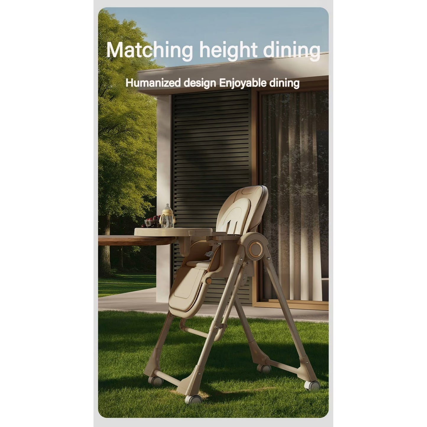 Babe 2-in-1 Baby High Chair and Swing Combo