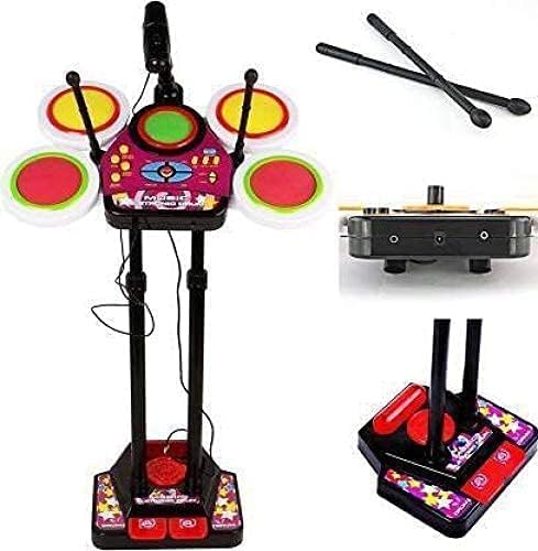Kids Drum Set with Mic & Sounds