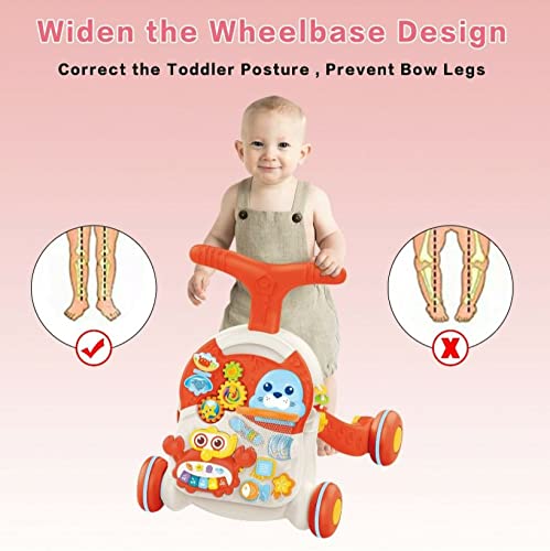 2-in-1 Baby Walker & Activity Table