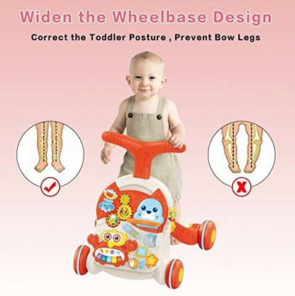 2-in-1 Baby Walker & Activity Table