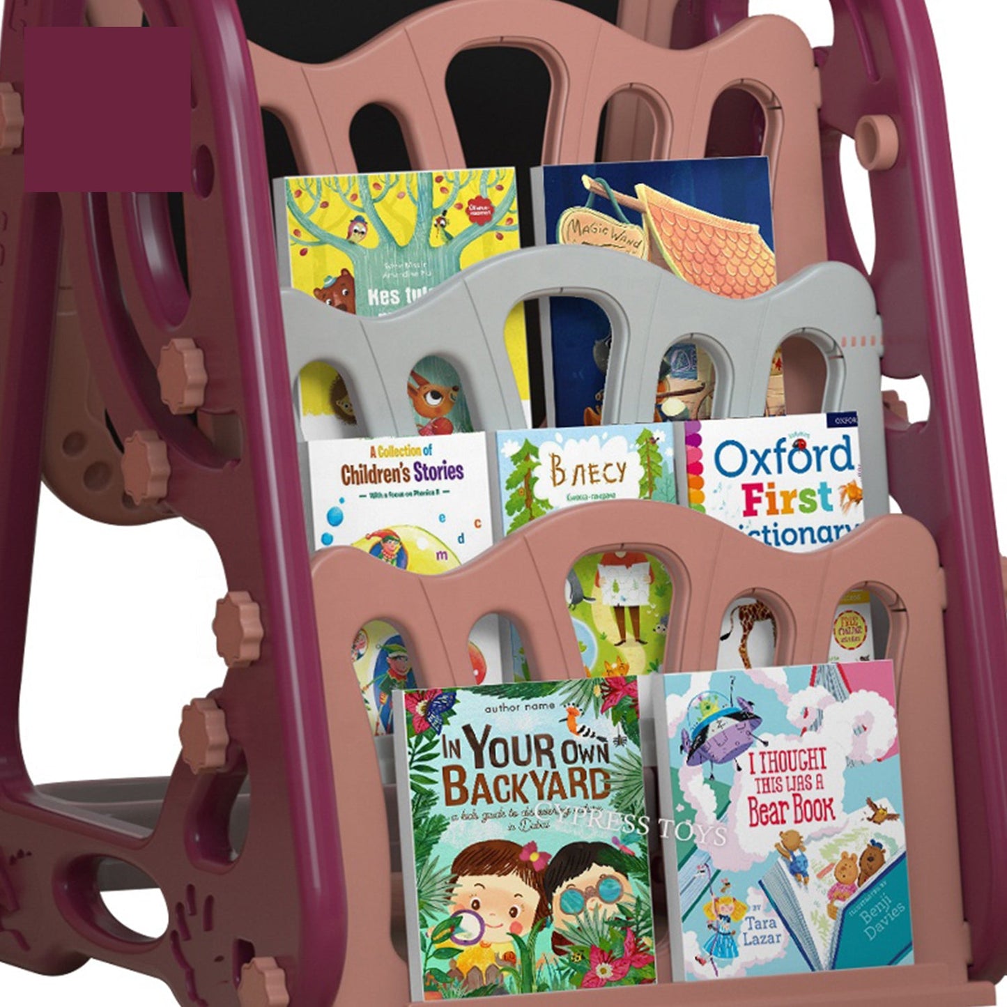 Early Learning Foldable Double Sided Magnetic Artist Doodle Table Children Drawing Board Bookshelf