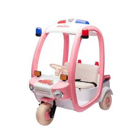 Electric 3-Wheel Ride-On Toy Car with Lights &Music