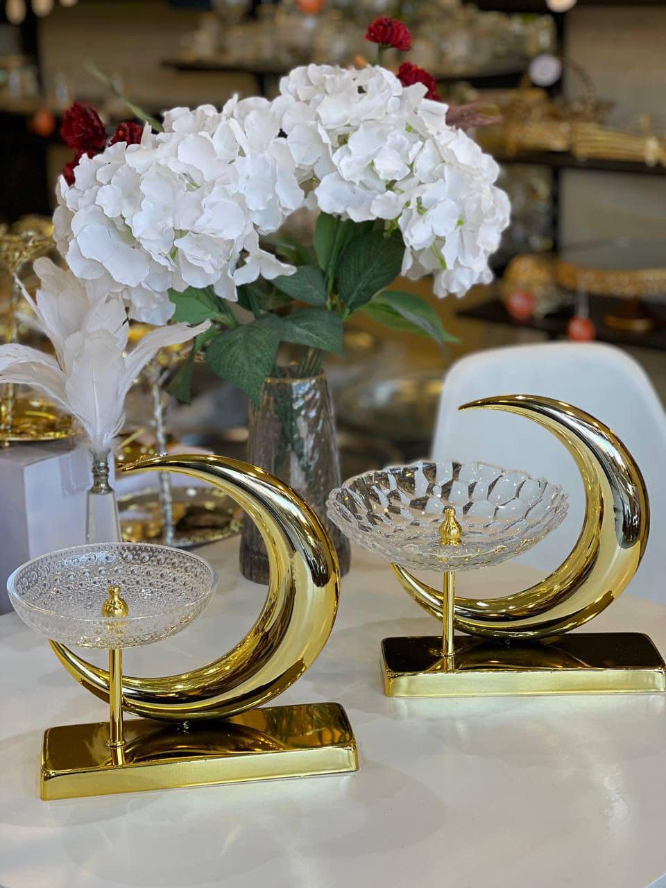 Ramadan Decorative Glass Bowl Stand