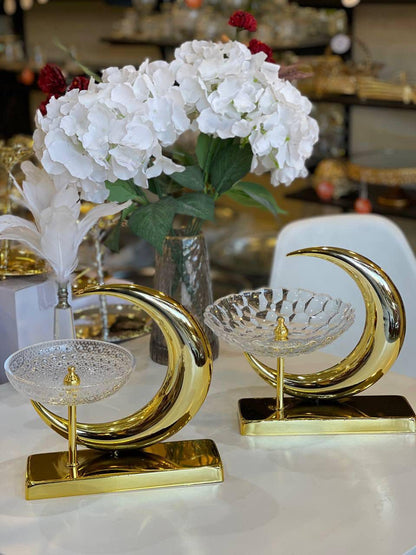 Ramadan Decorative Glass Bowl Stand