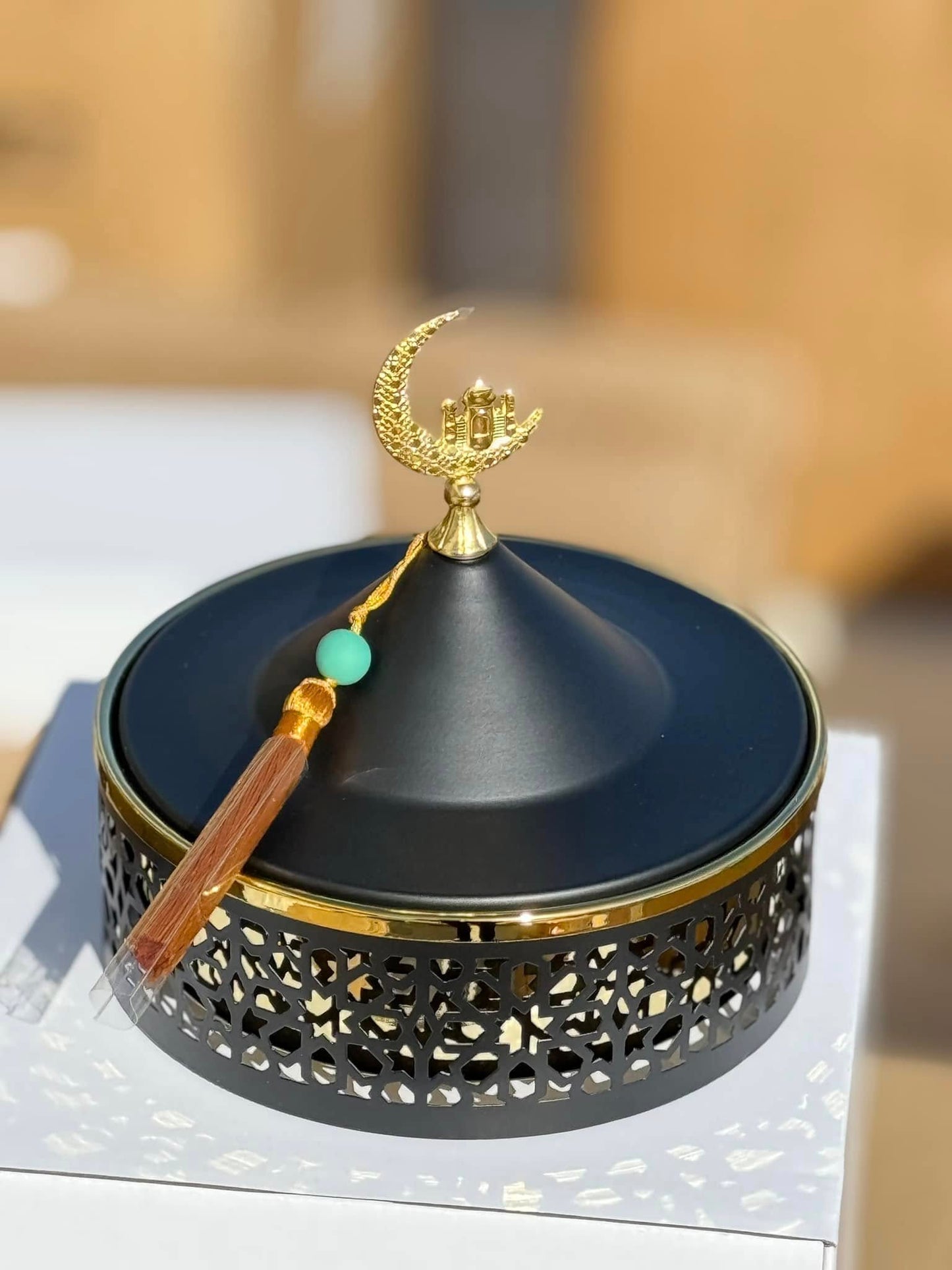 22cm Ramadan Decorative Compote