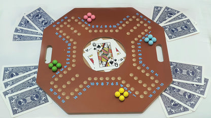 Wooden Poker Ball Positioning Game