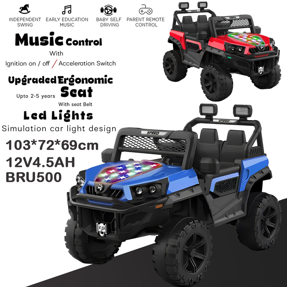 Led front SUV battery kids car