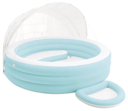 Round Inflatable Family Lounge Blue Pool