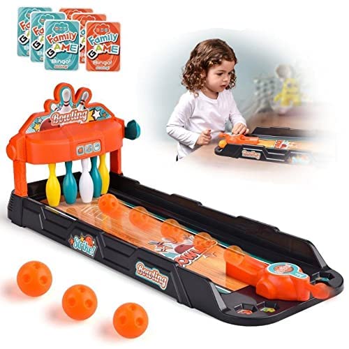 kids bowling desktop toy