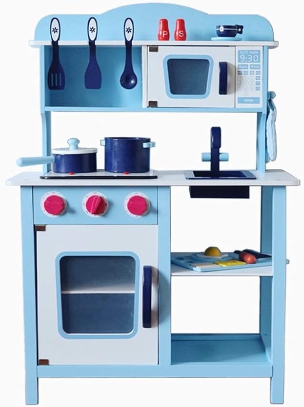 Blue Wooden Kitchen Toy