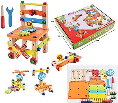 Wooden Construction Workbench Toy