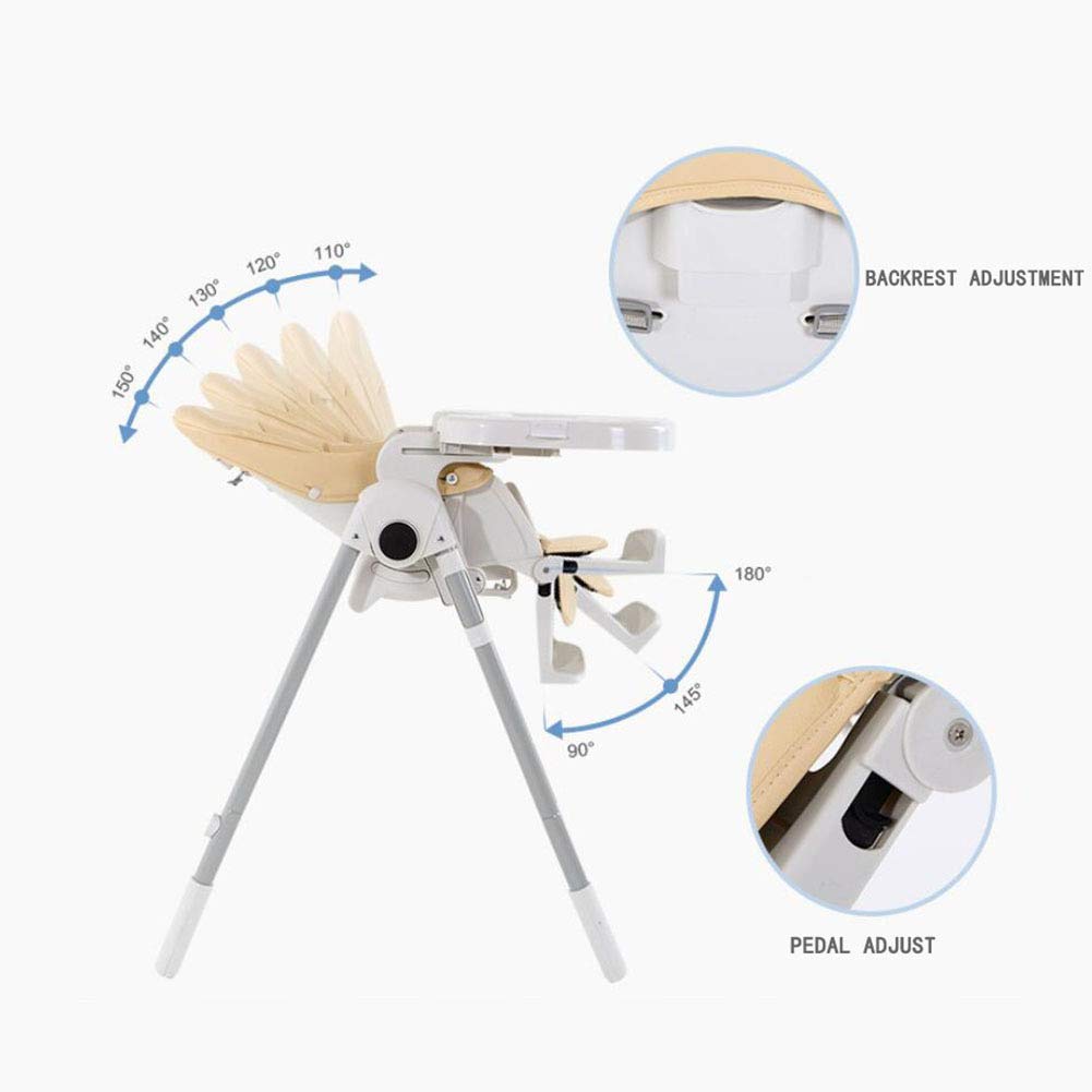 Foldable Baby High Chair with Recline