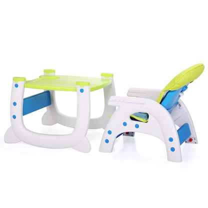 3-in-1 convertible toddler highchair and table set