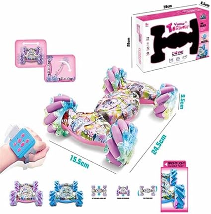 Sensor Stunt Remote Control Car Toy 360 Degree Wheels with Multiple Lights