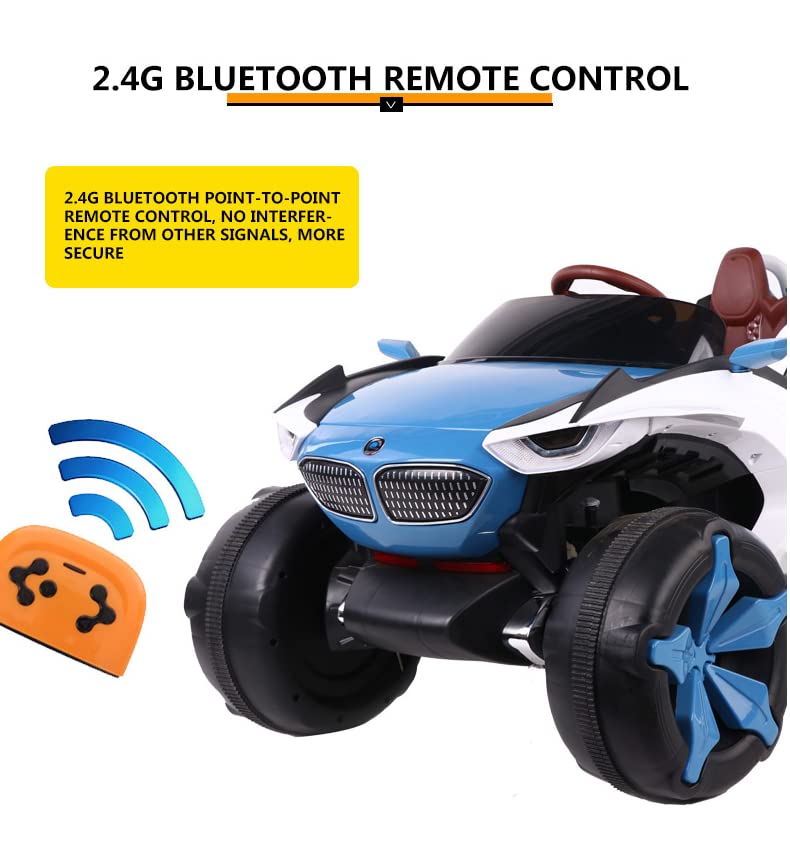 Children 12V 7A electric car with fan Kids four-wheel drive vehicle can ride on Baby remote control