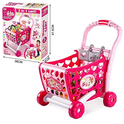 3 in 1 shopping kitchen set with baby doll