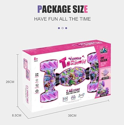 Sensor Stunt Remote Control Car Toy 360 Degree Wheels with Multiple Lights