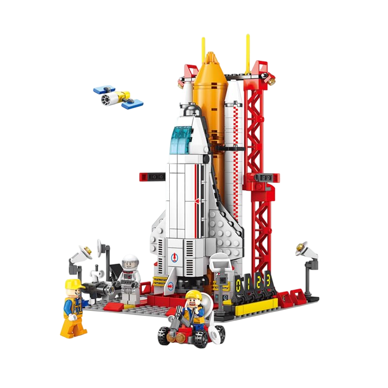 Space Rocket Launch Building Set