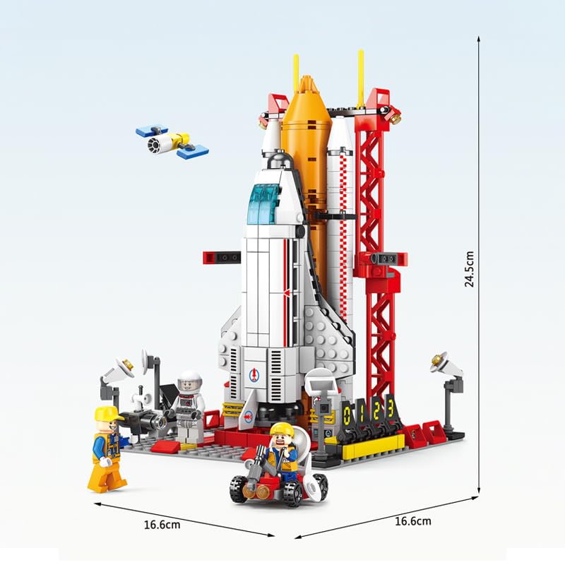 Space Rocket Launch Building Set