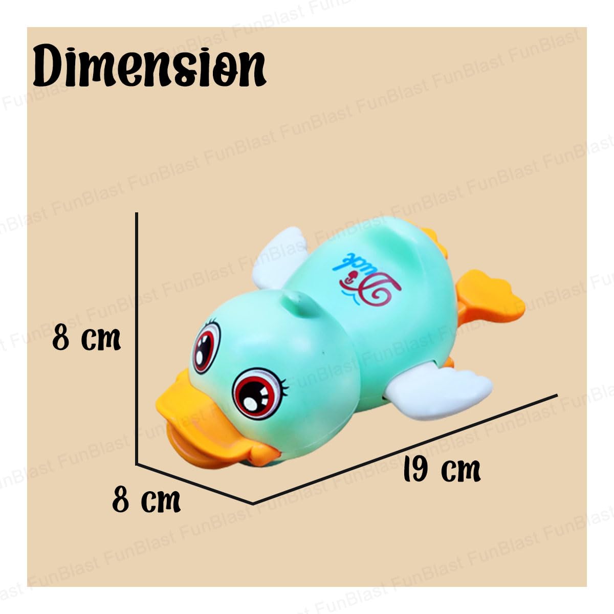 Cute Duck Crawling Toy with Lights
