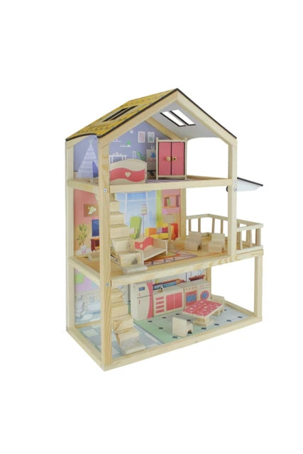 wooden dollhouse