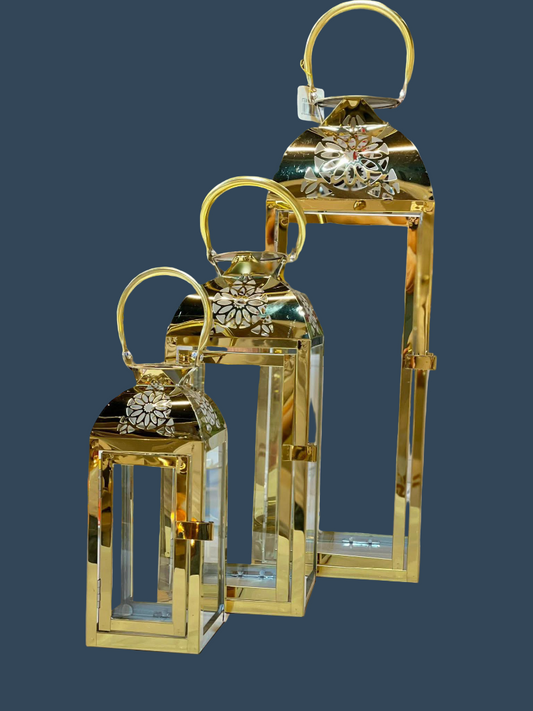 Gold Windproof Ramadan Lantern