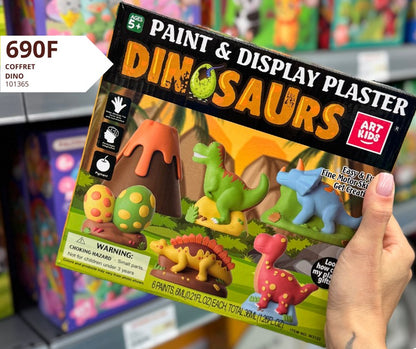 Plaster Dinosaurs Paint & Display Set