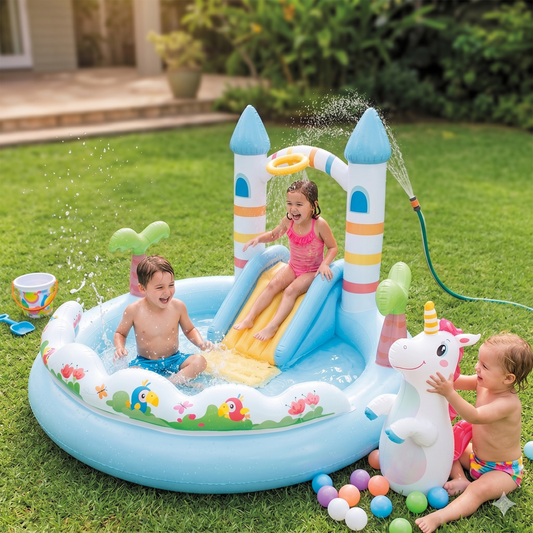 Unicorn Castle inflatable Pool