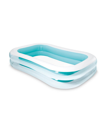 Inflatable Family Pool Transparent Blue