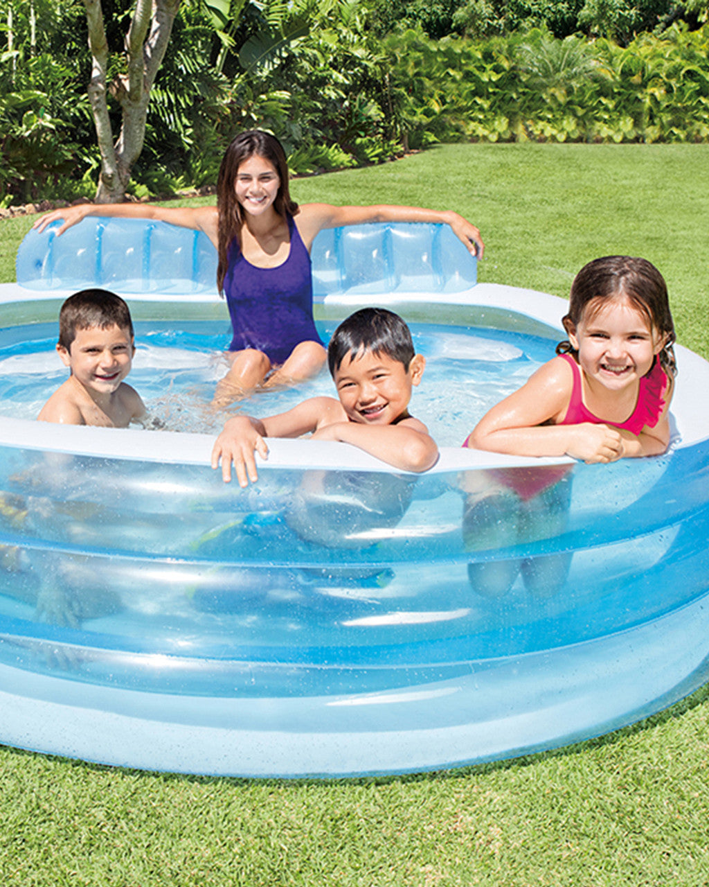 Round Inflatable Family Lounge Pool