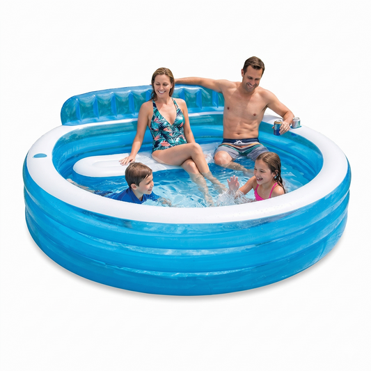 Round Inflatable Family Lounge Pool