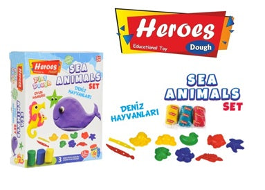 sea animals play-dough set