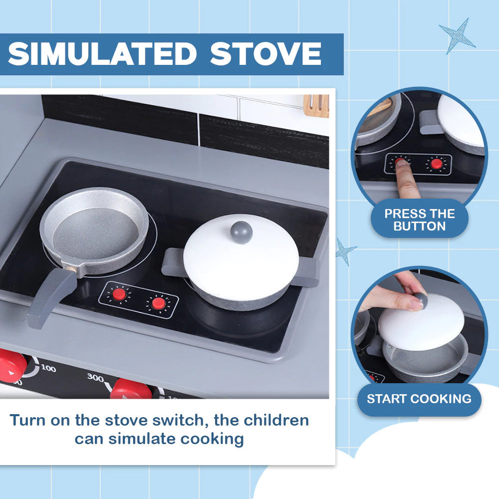 Wooden Kitchen Play Set