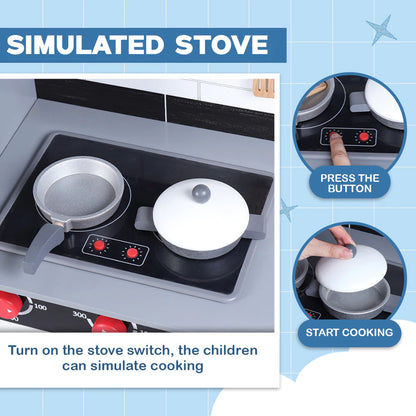 Wooden Kitchen Play Set