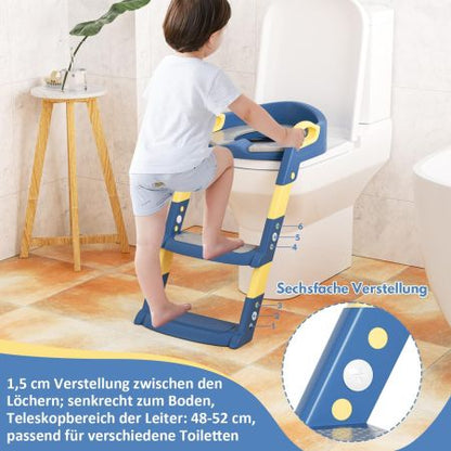 3-in-1 toddler potty training toilet seat with an integrated ladder