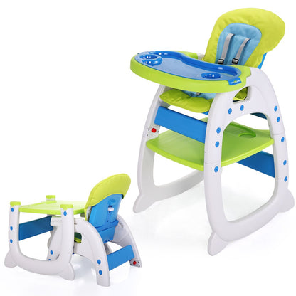 3-in-1 convertible toddler highchair and table set