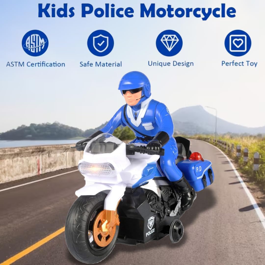RC Police Motorcycle with Rider