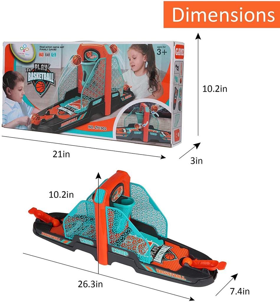 multiplayer basketball slingshot desktop toy