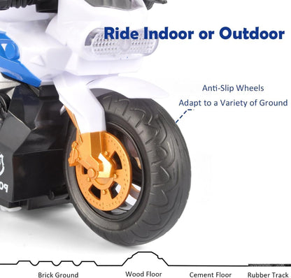 RC Police Motorcycle with Rider