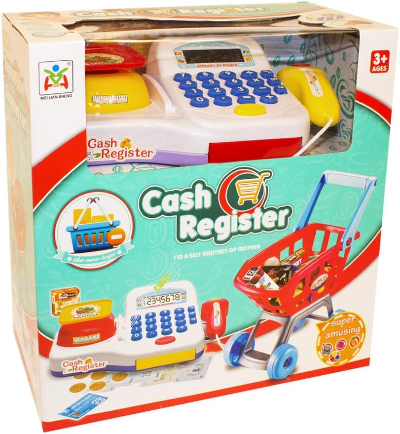 shopping cart and cash register