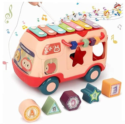 Musical School Bus with Piano