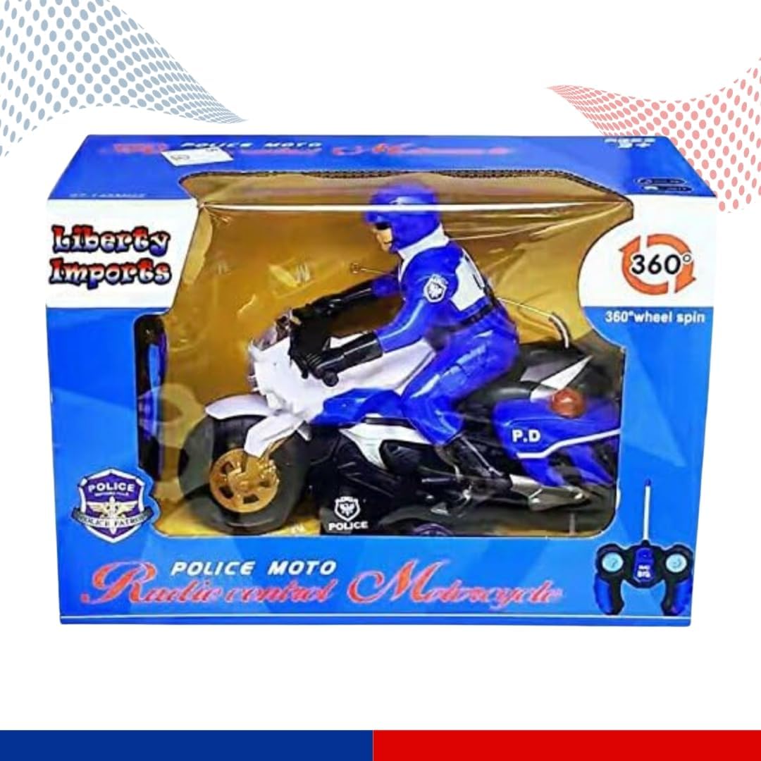 RC Police Motorcycle with Rider