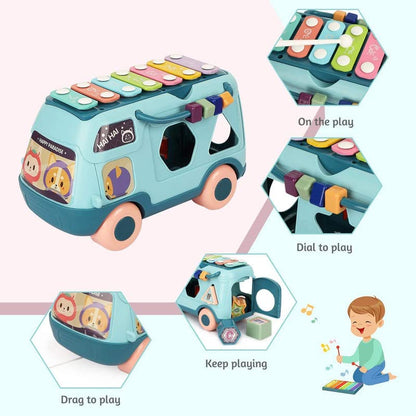 Musical School Bus with Piano