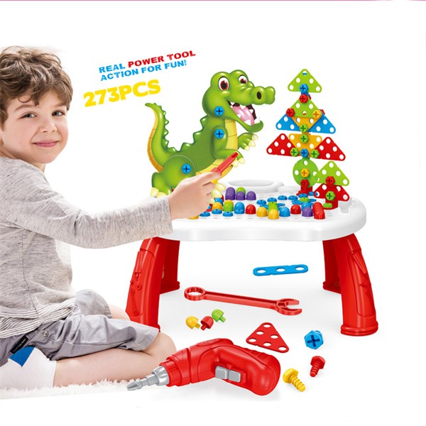 Magic Panel 4-in-1 Dinosaur Construction Workbench