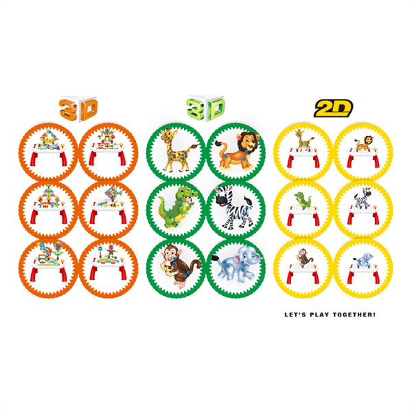 Magic Panel 4-in-1 Dinosaur Construction Workbench