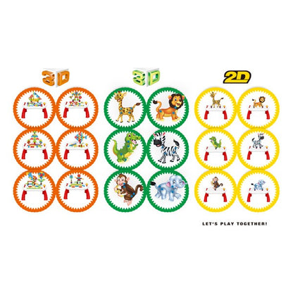 Magic Panel 4-in-1 Dinosaur Construction Workbench